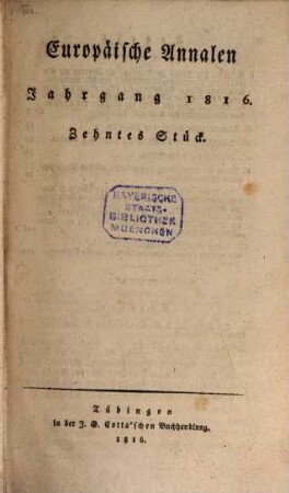 Europäische Annalen. 1816, 4