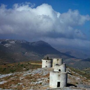 Amorgos. Sturmtag auf dem Mühlenhügel