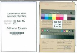 Entnazifizierung Elsiabeth Schloemer , geb. 02.09.1919 ()