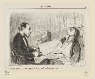 Quel égoiste!... dormir quand à l’heure qu’il est l’autocrate arme!.., Blatt 31 der Folge "Actualités“, in: „Le Charivari“, Paris 1853
