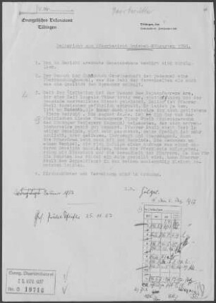 Gniebel-Rübgarten: Pfarrbericht 1956
