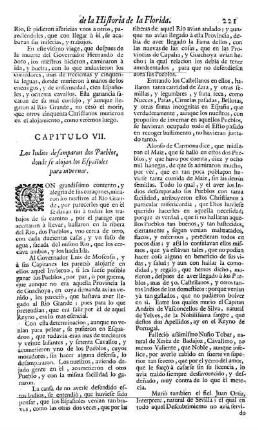 Cap. 7. Los Indios desamparan dos Pueblos, donde se alojan los Españoles para invernar