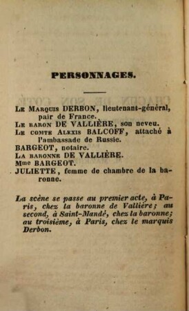Chacun de son coté : [comédie en trois actes]