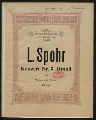 Konzert Nr. 9, d-Moll op. 55 : Violine und Klavier