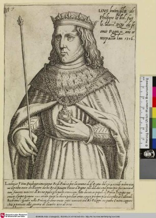 LOUS hutin, filz de Philippe le bel ... [Ludwig X.  ]