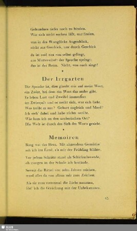 Der Irrgarten