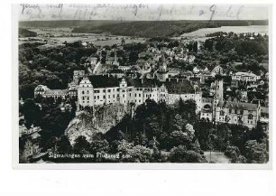 Stadt und Schloss Sigmaringen (Aufnahme aus dem Flugzeug)
