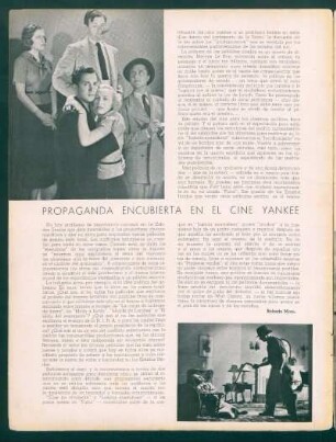 Propaganda encubierta en el cine yankee
