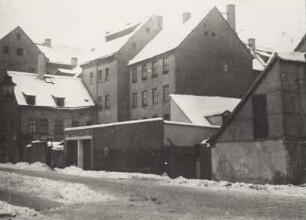 Leipzig, Lohmühlgasse : Leipzig, Lohmühlgasse. Straßenansicht