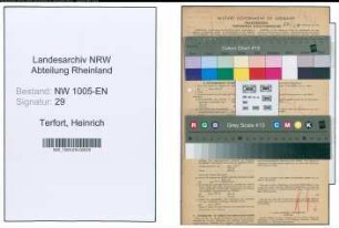 Entnazifizierung Heinrich Terfort , geb. 02.02.1875 (Trichinenschauer)