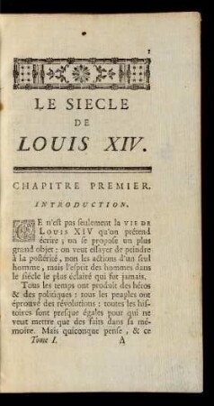 Chapitre Premier. Introduction