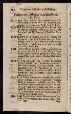 120-147, Scriptores historiae ecclesiasticae.