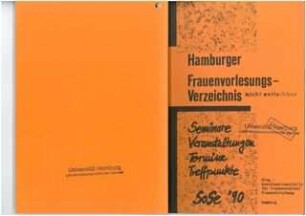 Hamburger Frauen-Vorlesungsverzeichnis : SoSe 1990