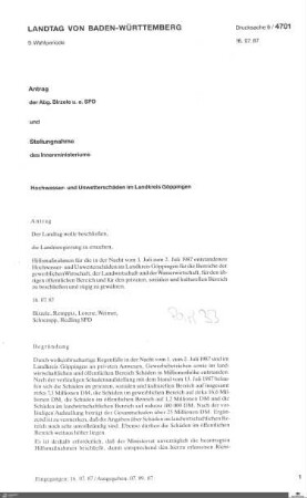 Drucksachen 4701-4850: Anträge, Anfragen, Gesetzentwürfe