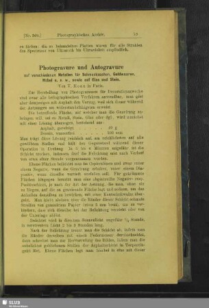 Photogravure und Autogravure