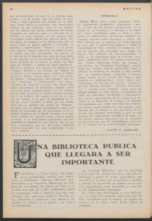 Una biblioteca pública que llegara a ser importante