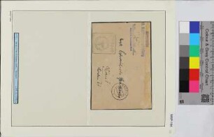 Dienstbrief, Schiffsname/Landeinheit: 17. Schiffsstammabteilung; Frankatur, Mi.-Nr.: [Keine]; Poststempel: Memel 1 L 18.2.43.-10; Nebenstempel: Feldpost Kommando 17. Schiffsstammabteilung