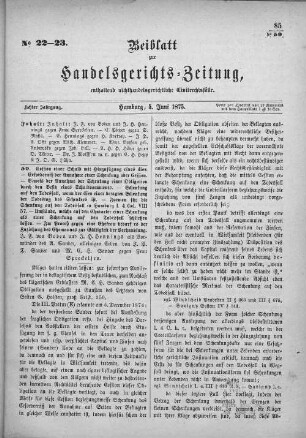 No. 22-23. 5. Juni 1875