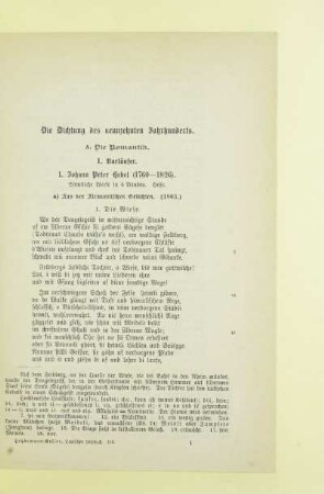 Die Dichtung des neunzehnten Jahrhunderts