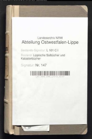 Salbuch der Vogtei Oerlinghausen von 1721, Bd. 1