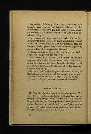 Zum Einsatz bereit