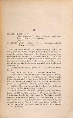 Synonymik der griechischen Sprache, 2