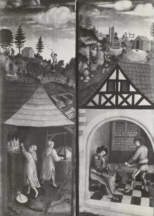 Silberbergbau, Bergaltar, Annaberg, 1521
