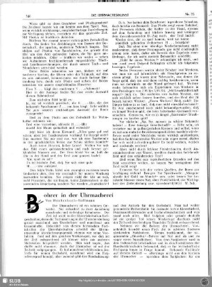 Bohrer in der Uhrmacherei
