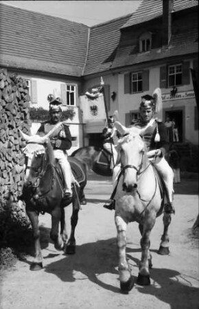 Oberharmersbach: Appell der Badischen Bürgerwehren; Harmersbacher Ulanen