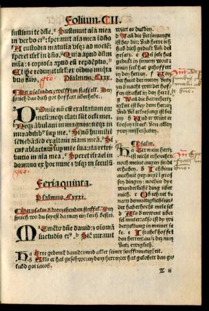 Feria quinta. Psalmus .Cxxxi.