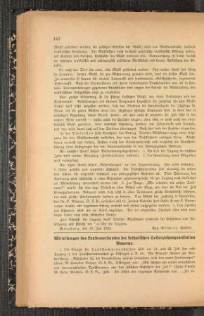 Mitteilungen des Landesverbandes der katholischen Heilerziehungsanstalten Bayerns