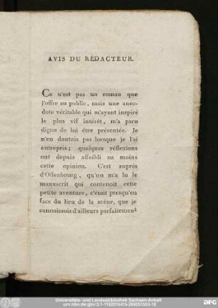 Avis Du Rédacteur.