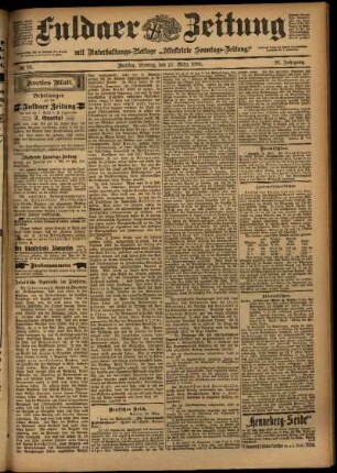 Zweite Ausgabe vom Montag, den 27. März 1899.