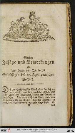 Einige Zusätze und Bemerkungen