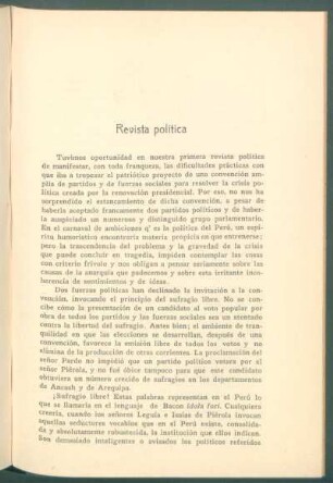 Revista política