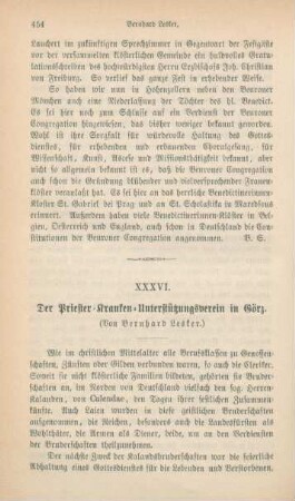 454-461 Der Priester-Kranken-Unterstützungsverein in Görz