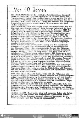 Vor 40 Jahren