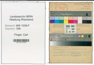 Entnazifizierung Carl Finger , geb. 20.05.1893 (Angestellter)