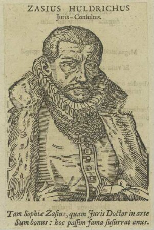 Bildnis des Zasius Huldrichus