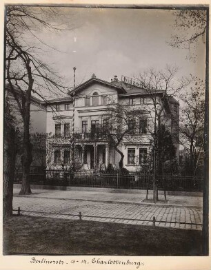 Landhaus Berliner Straße 13-14, Berlin-Charlottenburg: Ansicht (aus: Julius Kohte, Alt-Berlin, Bauwerke in Berlin und Charlottenburg, aufgenommen 1907-1914)