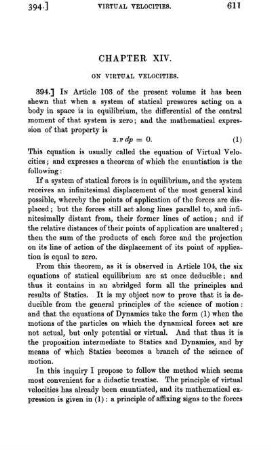 Chapter XIV. On virtual velocities.