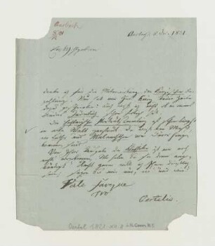 Brief von Oertel an Joseph Heller