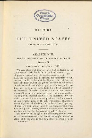 History of the United States of America, under the constitution. 4