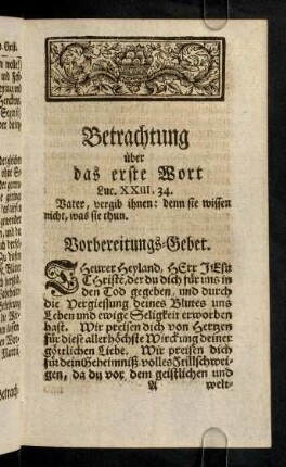 1-29, Vorbereitungs-Gebet