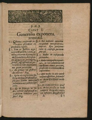 Caput I. Generalia exponens.