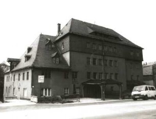Schwarzenberg. Herrenmühle (Alte Amtsmühle), Karlsbader Straße 38 (1549/1937). Straßenansicht