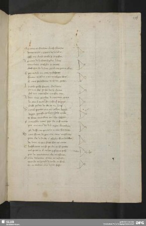 [Fragmentum carminis Italice versibus ternariis (terze rime) conscripti, auctore anonyme.]