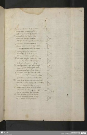 [Fragmentum carminis Italice versibus ternariis (terze rime) conscripti, auctore anonyme.]