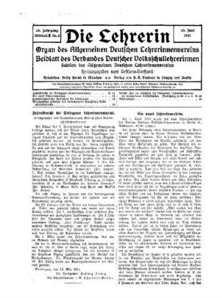 Jahresbericht des Striegauer Lehrerinnenvereins