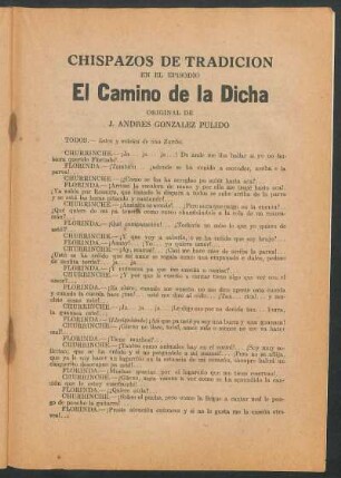 El camino de la dicha